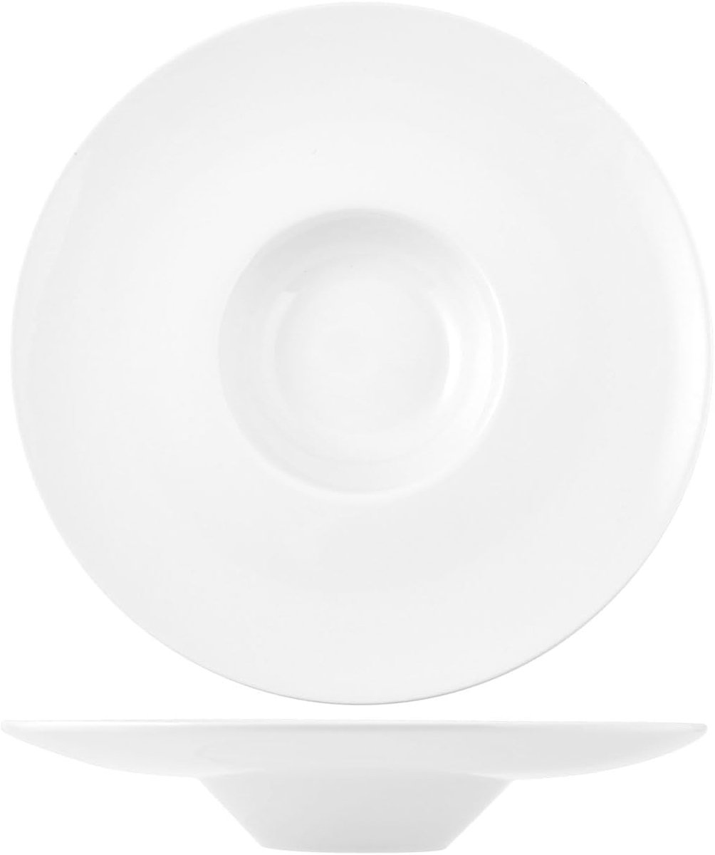 Grote Ovale Pastaschaal Wit Porselein 33 cm - Serveerschaal voor Pasta en Salade