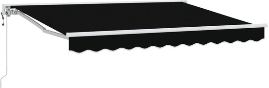 vidaXL - Électrique - Rétractable - Store de soleil - Zwart - 3,5 - x - 2,5 - m