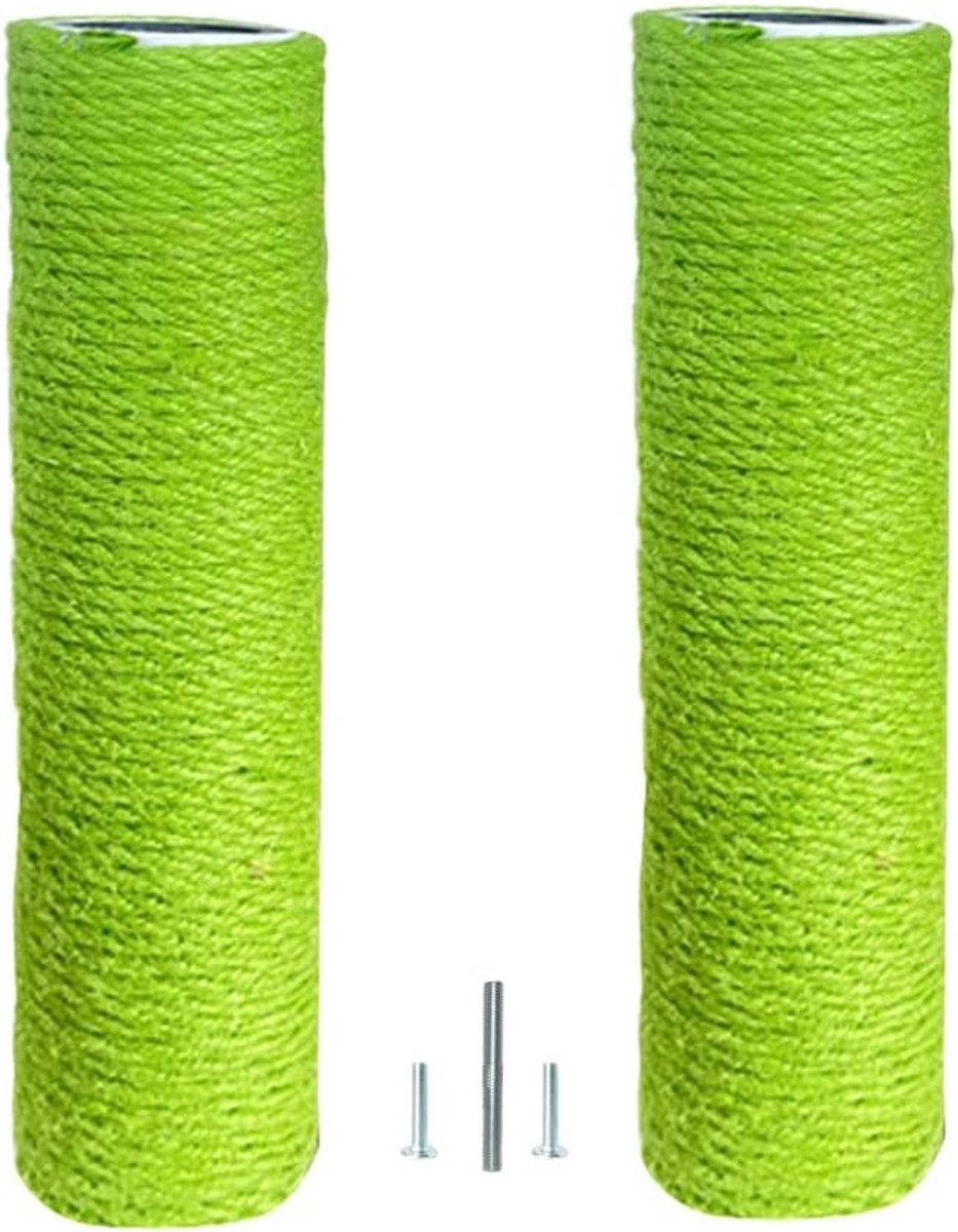 Set van 2 Krabpaal Vervangingspalen 50 cm met M10 Schroefbevestiging