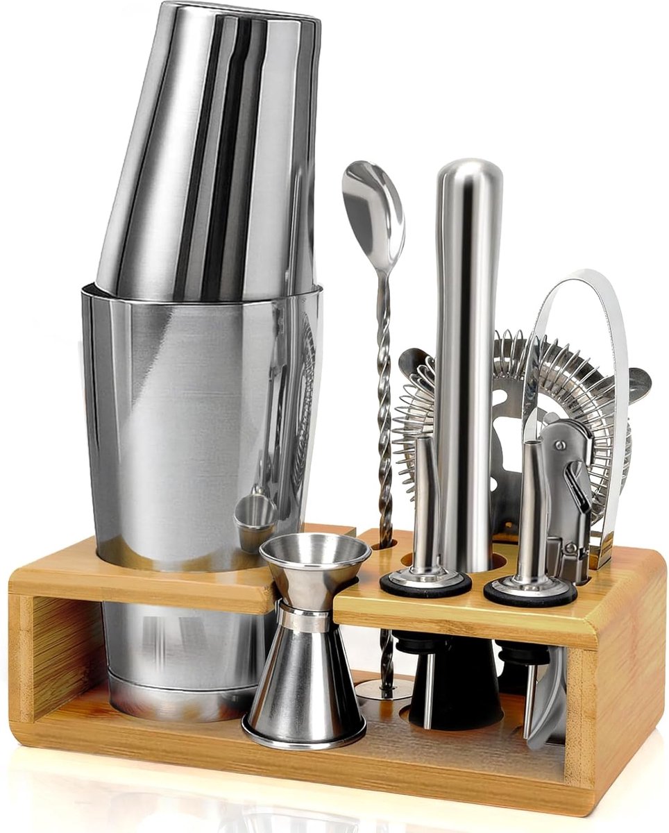 Cocktail Shaker Set - Bar Gereedschap - Drankjes Maken - 10 Delig - 114 kg
