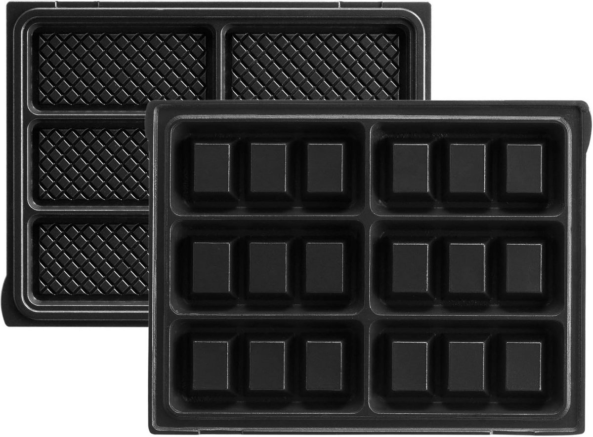 Vervangingsplaten voor Wafelijzer voor Miniwafels Gietaluminium