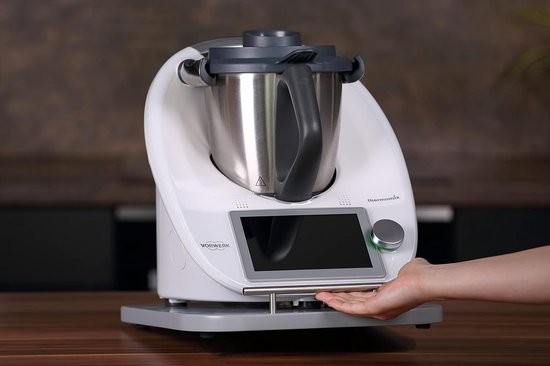 Glijplank voor keukenmachine met roestvrijstalen handvat van hout van Merkloos — afbeelding 3