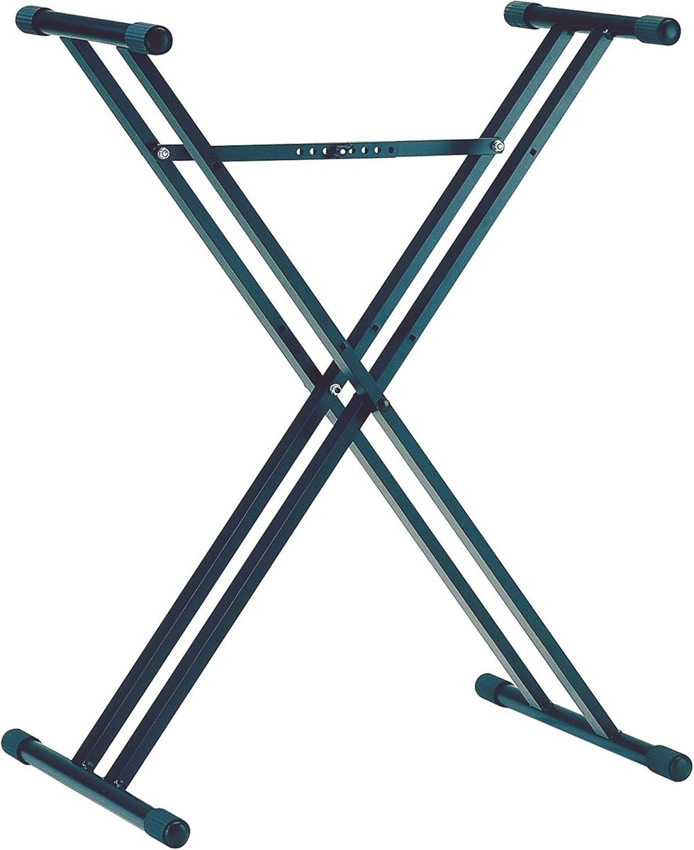 Verstelbare Zwarte Keyboard Standaard voor Piano en Synthesizer - Robuust X-Model