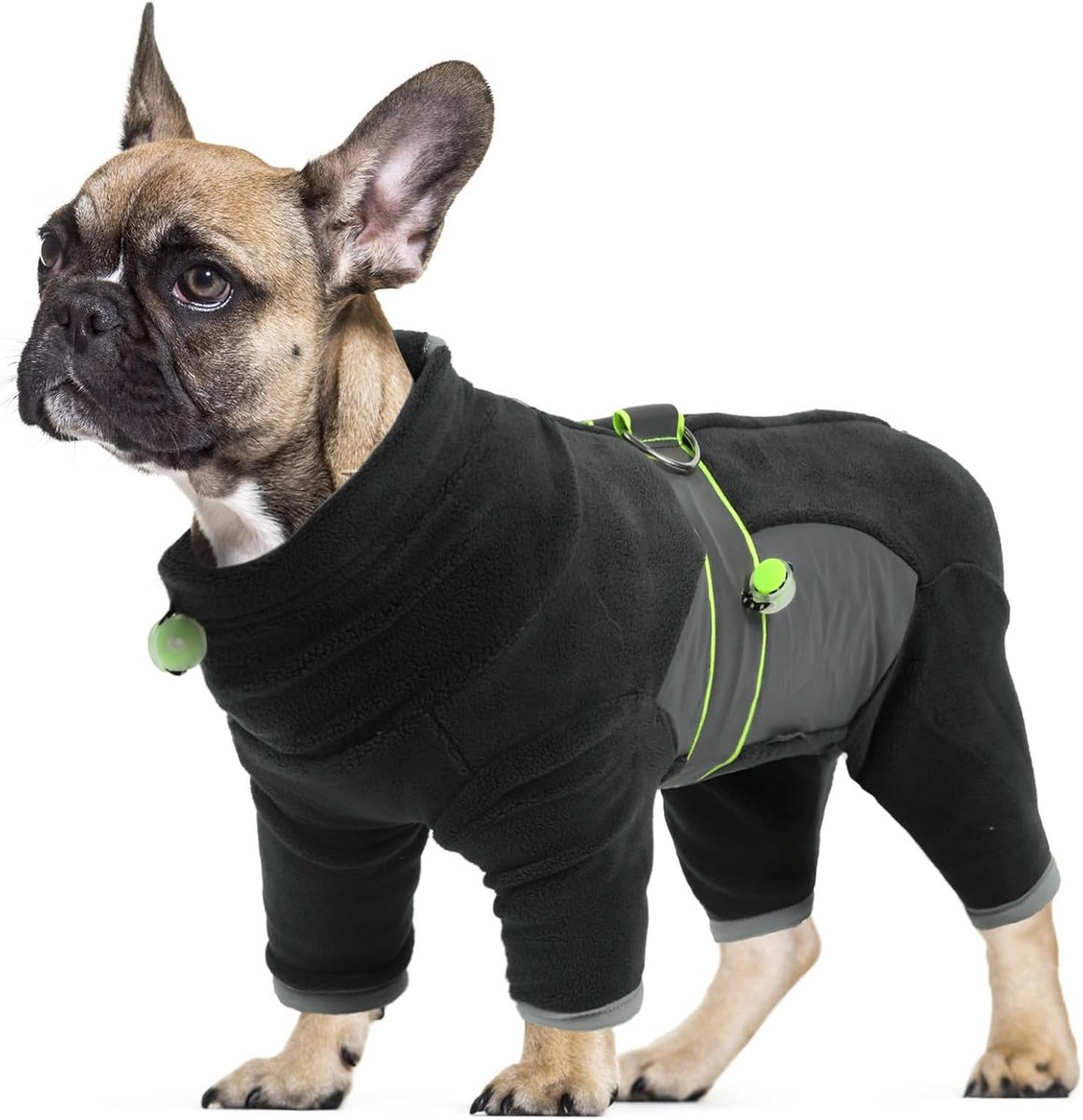 Warme Winterjas voor Hond - Reflecterend & Fleece - Voor Kleine tot Middelgrote Honden - Zwart
