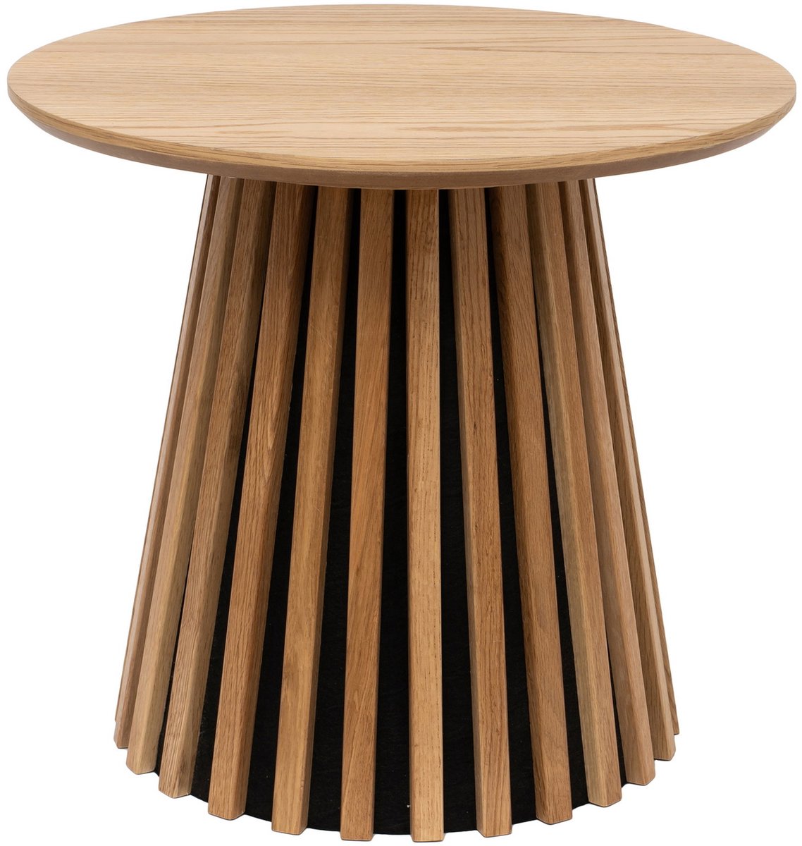 House Nordic Bijzettafel Osaka - Rond Naturel Hout - Ø50x45cm