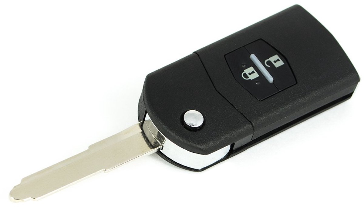 Modecar - Sleutelbehuizing - 2 Knoppen - Compatibel met Mazda