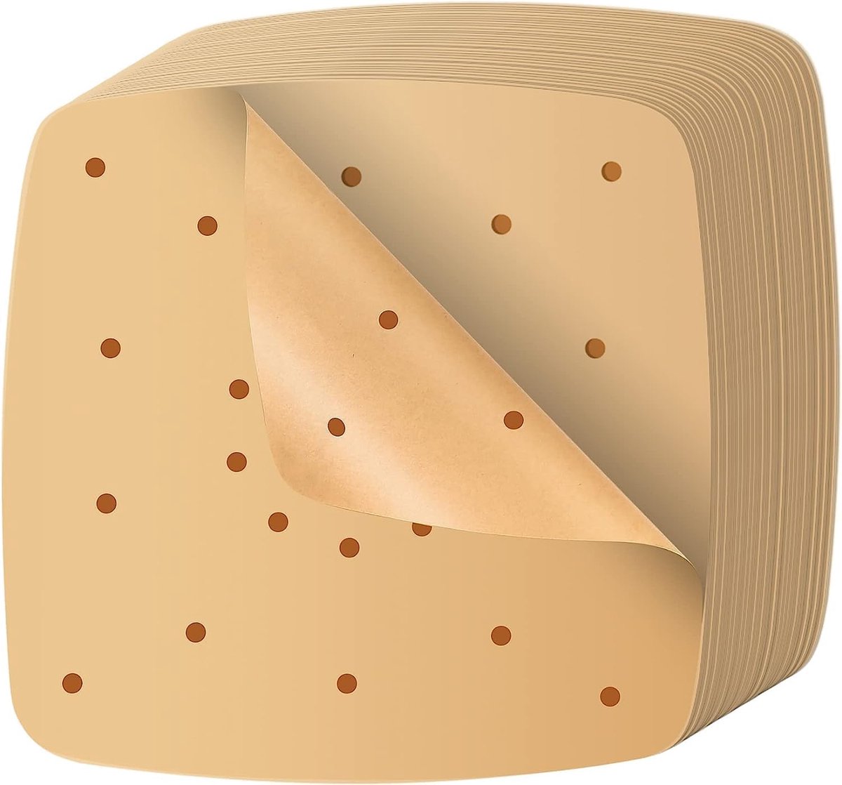 Imperatoris - Airfryer Bakpapier - 200 stuks Stoompapier - 22 cm - Airfryer en Pan - Wegwerp Airfryer - Voor knoedels, broodjes, Dim Sum - Accessoires voor de airfryer
