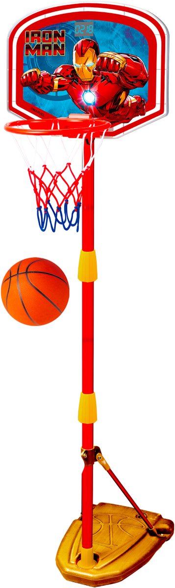 Sounds and Lights Adjustable Basketball rack 100 cm - 160 cm Iron Man
