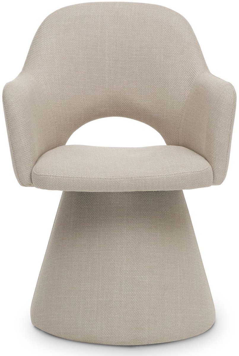 BAOMA eetkamerstoel, gestoffeerd – beige