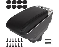 Modecar - Auto Armsteun - Zwarte Kunstleer - Opel Corsa D - 2006-2014