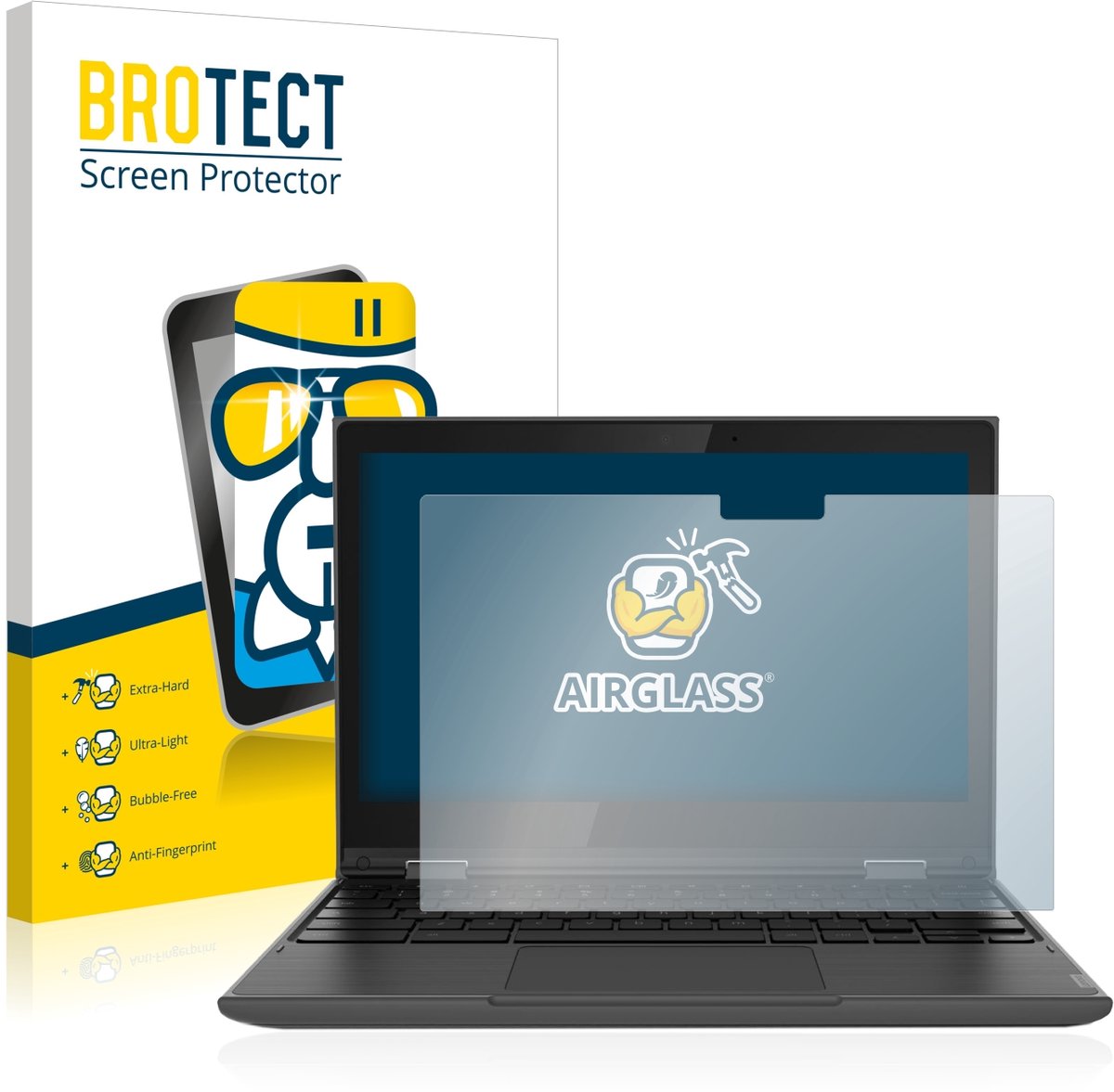 Screenprotector voor Lenovo 300e (2. Gen.) Beschermglas transparant
