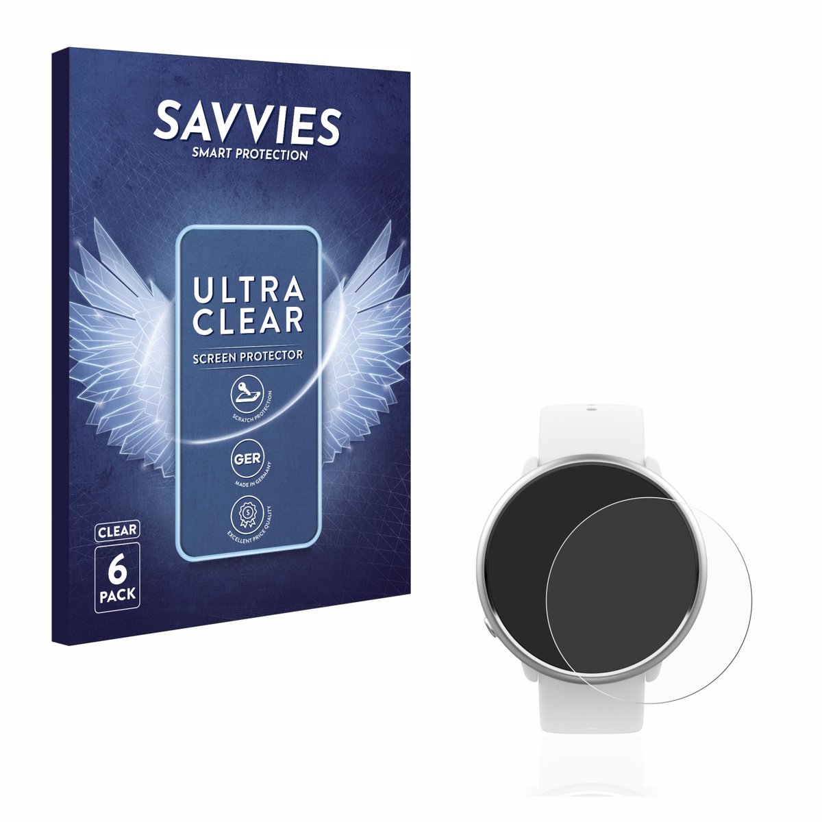 Savvies - Screenprotector voor Polar Ignite - Folie Beschermfolie transparant 6 Stuks