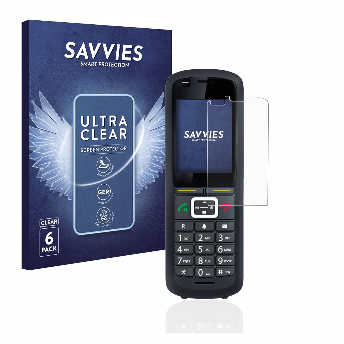 Savvies - Screenprotector voor Gigaset R700H Pro - Folie Beschermfolie transparant 6 Stuks