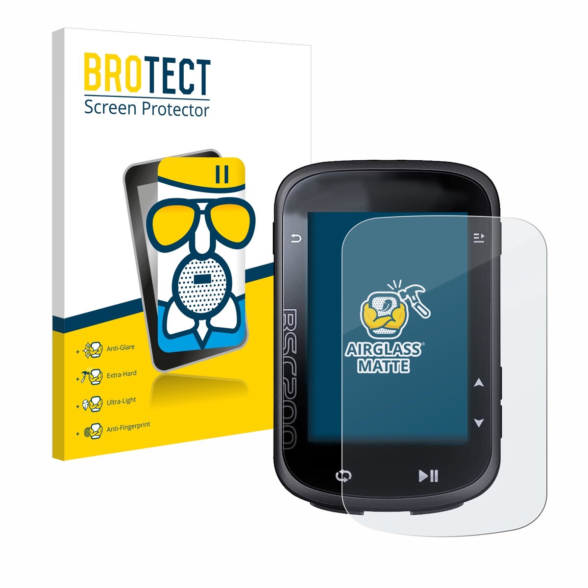 BROTECT - Screenprotector voor igpsport BSC200 - Folie Beschermfolie Beschermglas matte