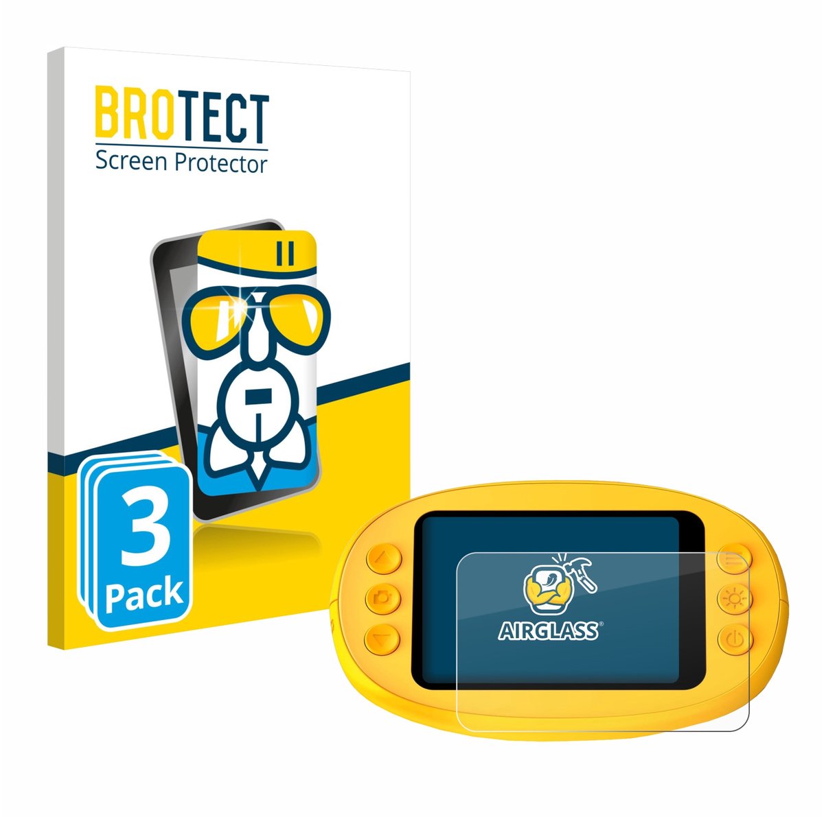 Screenprotector 3 Stuks voor Ashfly inskam 382 Beschermglas transparant