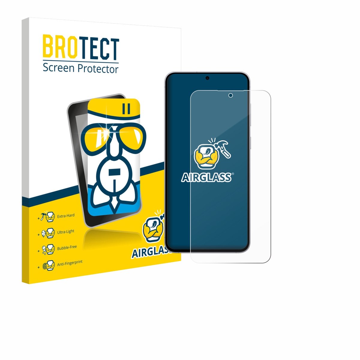 Screenprotector voor Samsung Galaxy S25 FE Enterprise Edition Beschermglas transparant