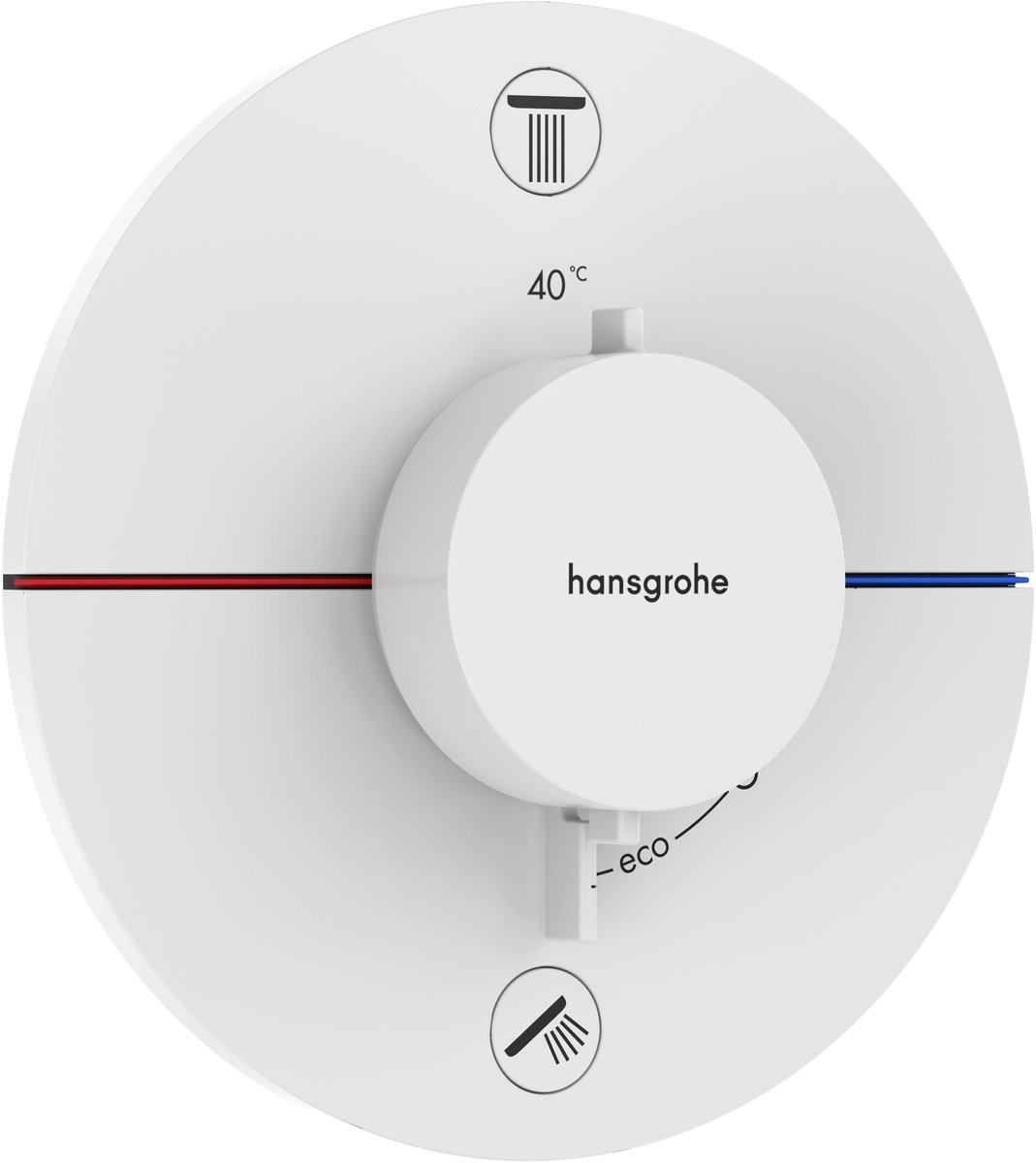 Hansgrohe Showerselect comfort s Thermostaat - inbouw - 2 functies - mat wit