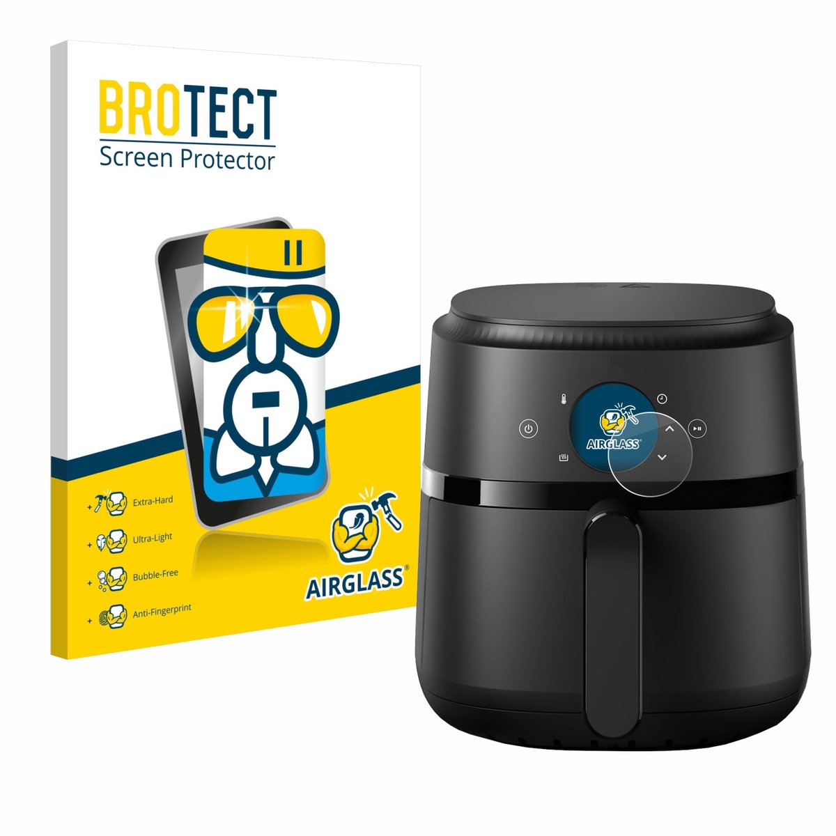 Screenprotector voor Philips Airfryer 2000 Gen 2 4,2L Beschermglas transparant