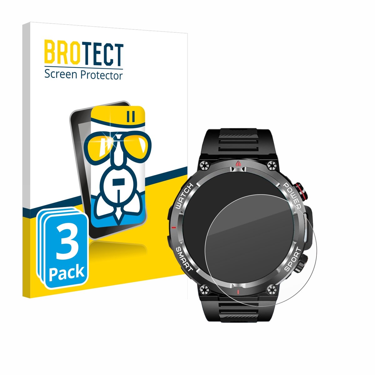 Screenprotector 3 Stuks voor Blackview W50 1.39" Beschermglas transparant