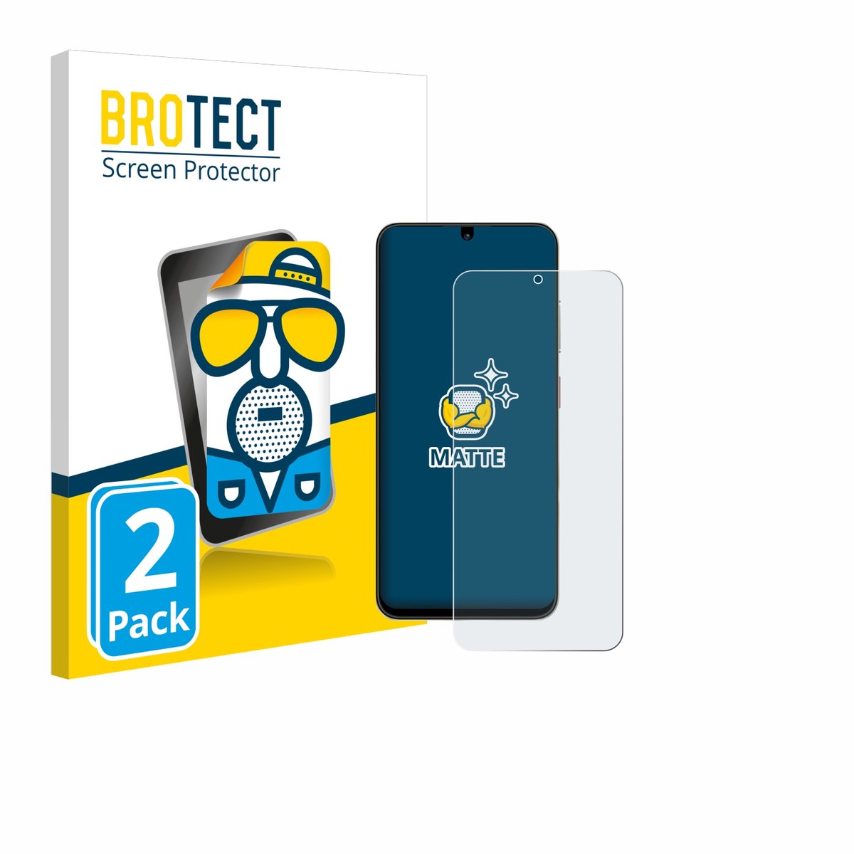 BROTECT - Screenprotector voor ZTE Blade A35 - Folie Beschermfolie matte 2 Stuks