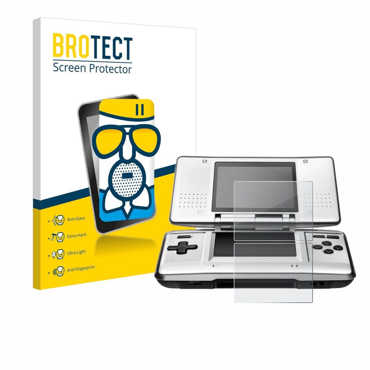 BROTECT - Screenprotector voor Nintendo DS - Folie Beschermfolie Beschermglas matte