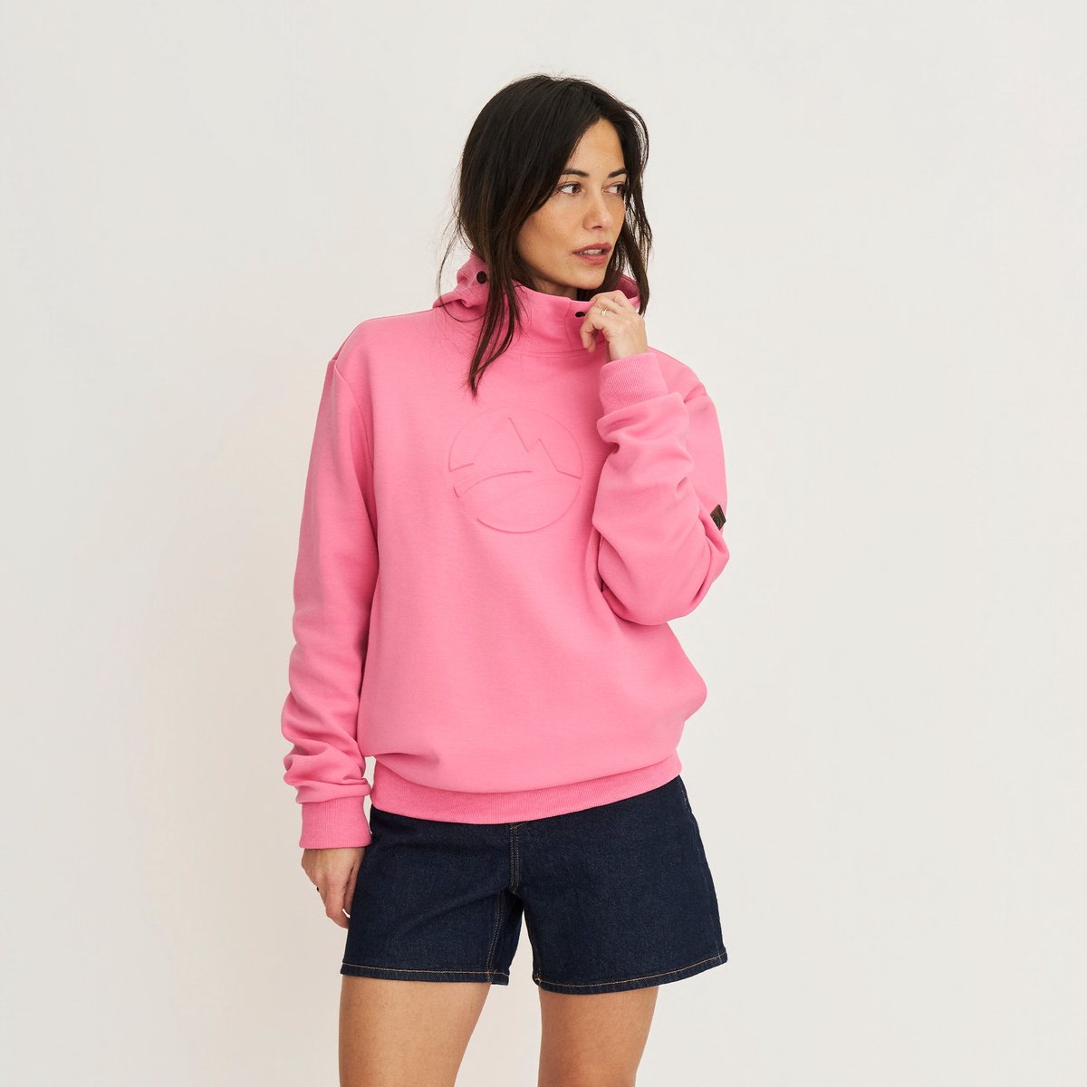 Travelin’ Marte Dames Outdoortrui Hoodie Roze