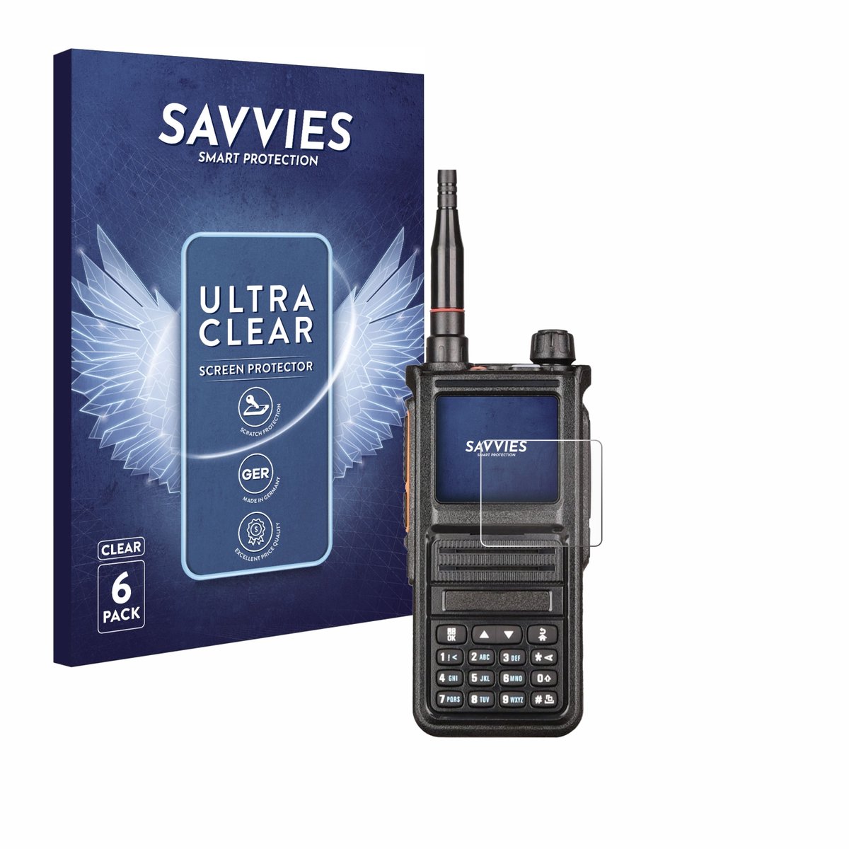 Savvies - Screenprotector voor Radtel RT-470X - Folie Beschermfolie transparant 6 Stuks