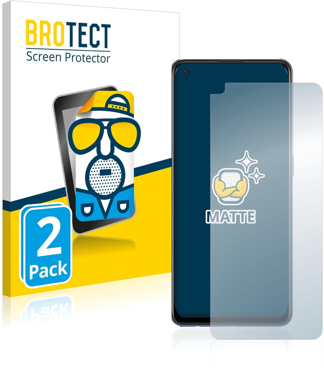 BROTECT - Screenprotector voor Oppo A74 - Folie Beschermfolie matte 2 Stuks