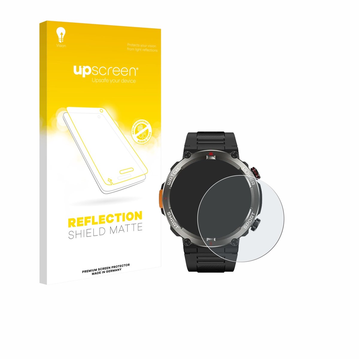 upscreen - Screenprotector voor Yxtel W50Pro 1.45" - Folie Beschermfolie anti glare matte