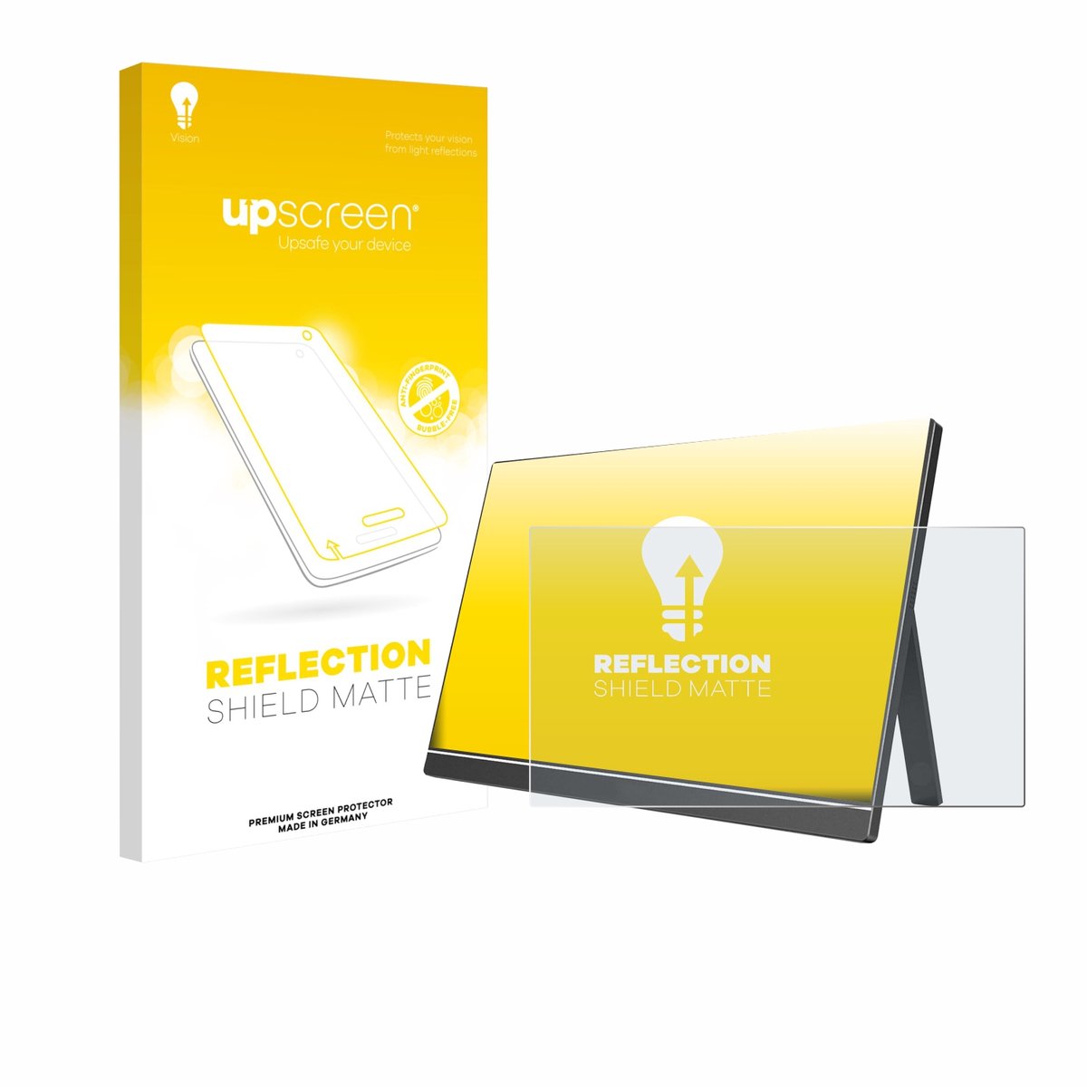 upscreen - Screenprotector voor Arzopa 60HZ/A1 15.6" - Folie Beschermfolie anti glare matte