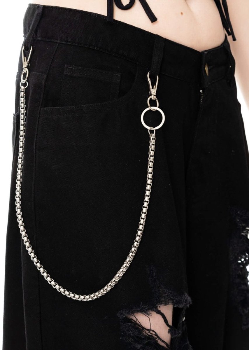Poizen Industries - Prism Chain 50Cm Portemonneeketting/broekketting - Zilverkleurig