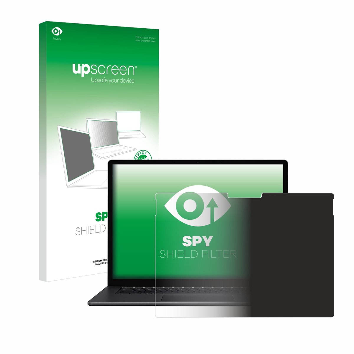 upscreen - privacyscherm voor Microsoft Surface Book 3 15" - privacy filter screenfilter Blauwlichtfilter