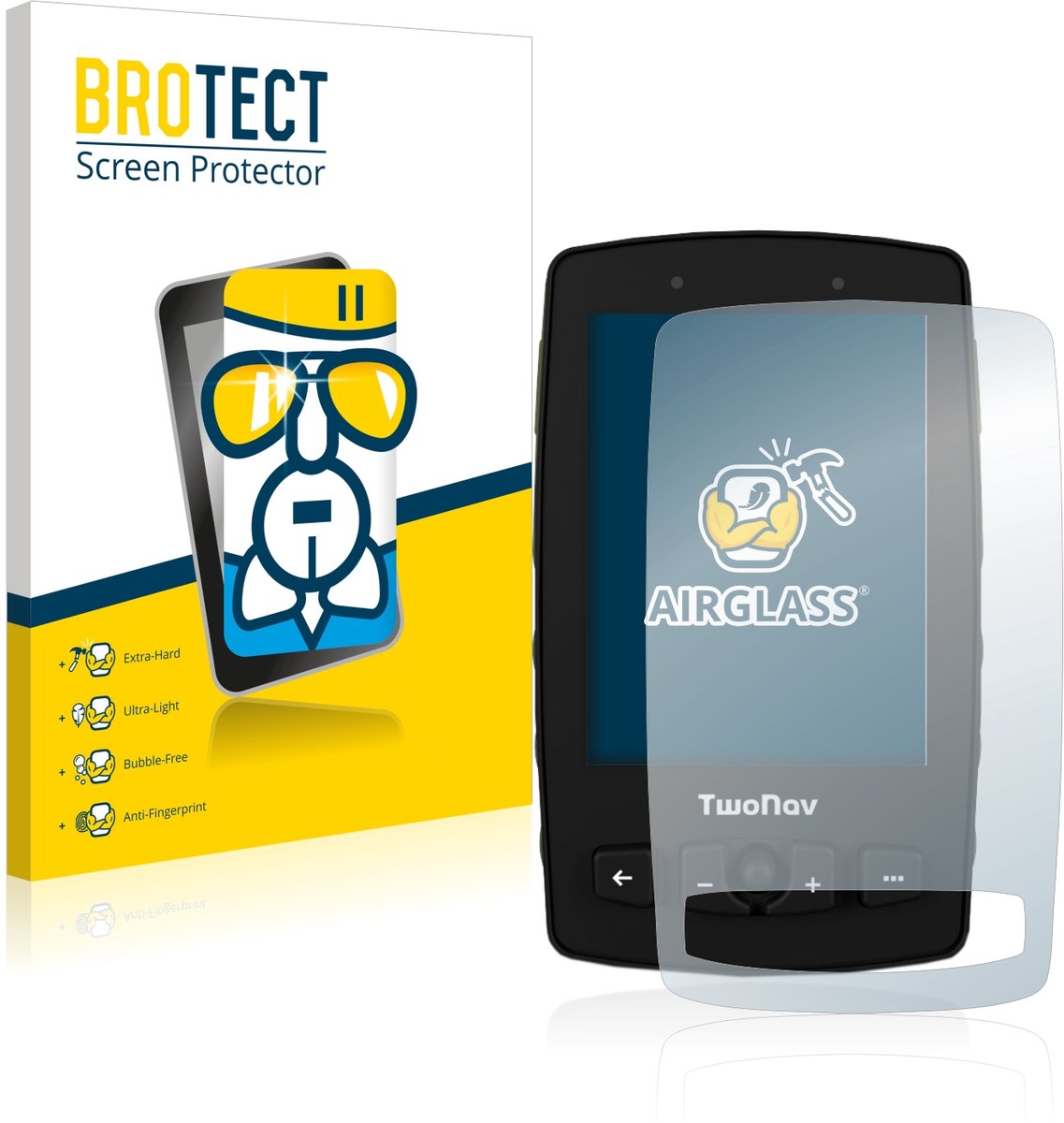 Screenprotector voor TwoNav Aventura 2 Beschermglas transparant