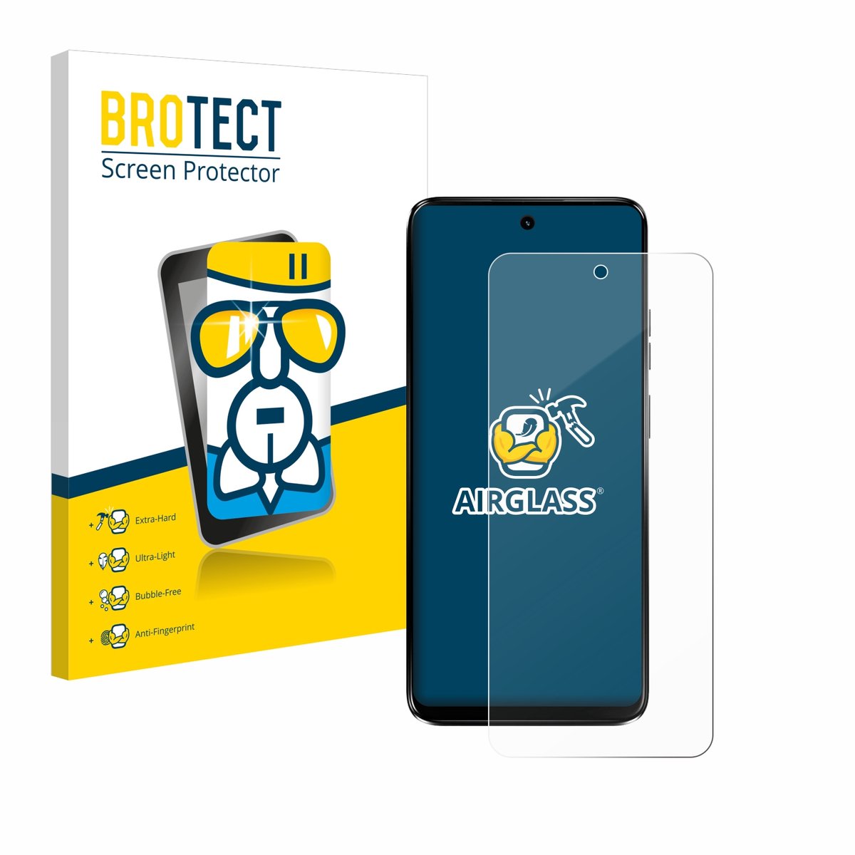 Screenprotector voor Motorola Moto G34 5G Beschermglas transparant