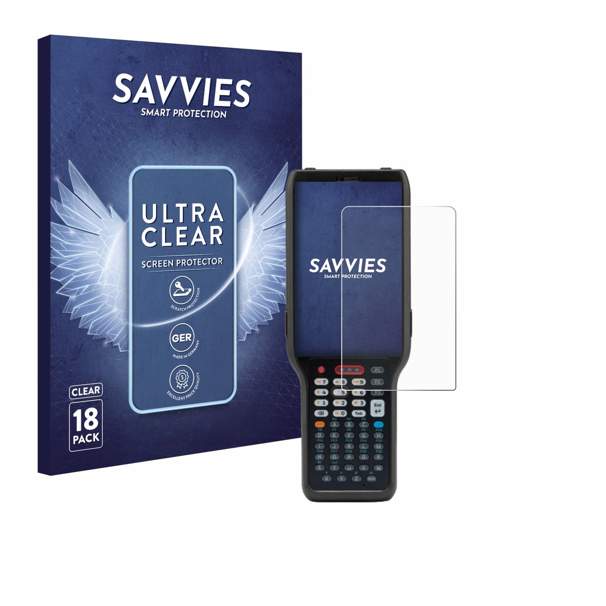 Savvies - Screenprotector voor Honeywell Ck62 - Folie Beschermfolie transparant 18 Stuks