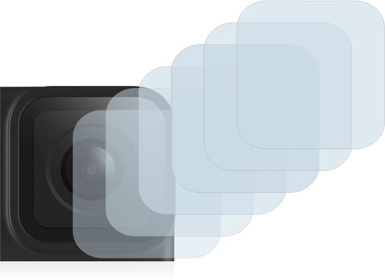 Savvies - Screenprotector voor GoPro Hero 10 Black Lens (Behuizing) - Folie Beschermfolie transparant 6 Stuks