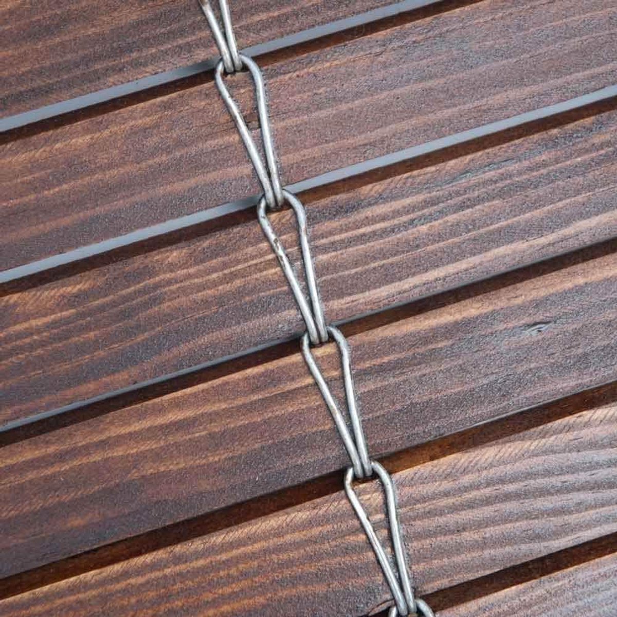 Walnoothouten Jaloezie Gelakt - Breedte 140 cm x Lengte 190 cm - Metalen Remmechanisme