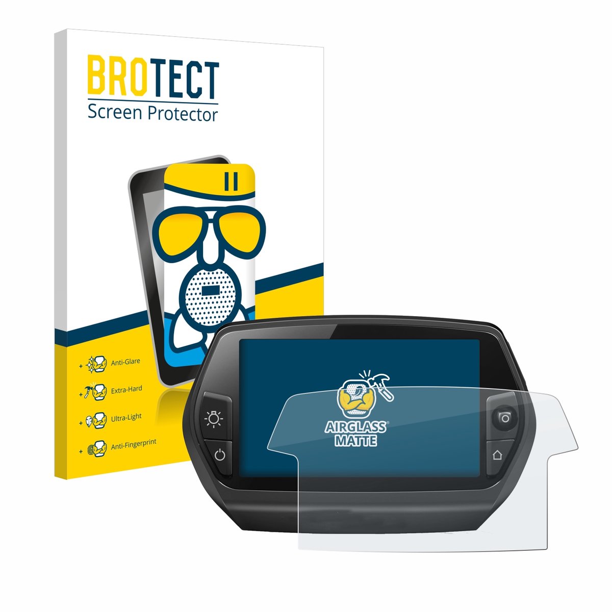 BROTECT - Screenprotector voor Bosch Nyon 2014 - Folie Beschermfolie Beschermglas matte