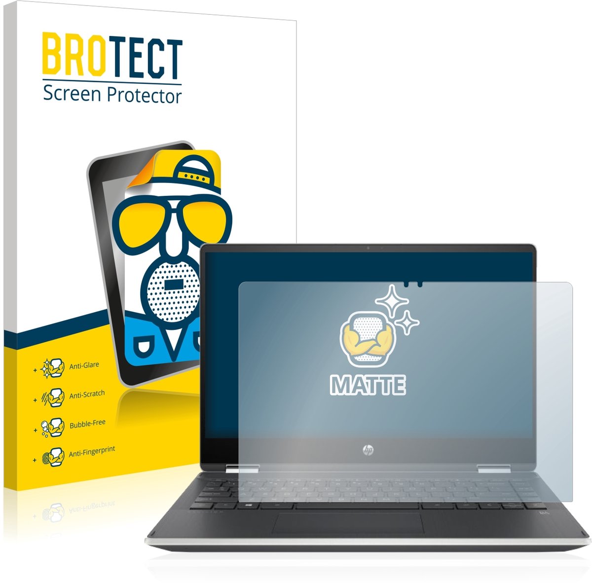 BROTECT - Screenprotector voor HP Pavilion x360 (14-dhX) - Folie Beschermfolie matte