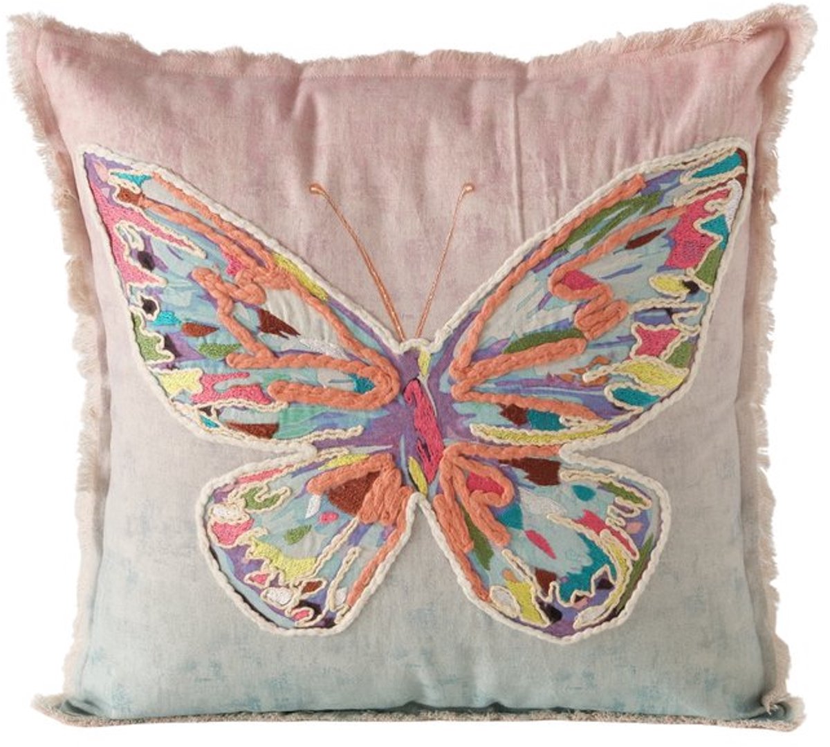 Boltze - Kussen - Sierkussen - Katoen - Handmade - Maribel - Vlinder - 45x45cm