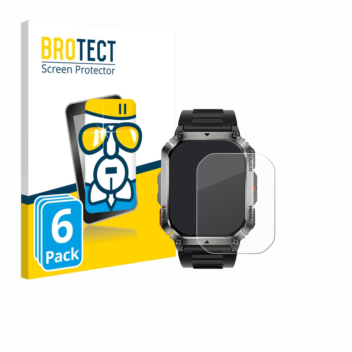 Screenprotector 6 Stuks voor Iowodo W70pro 2.01" Beschermglas transparant