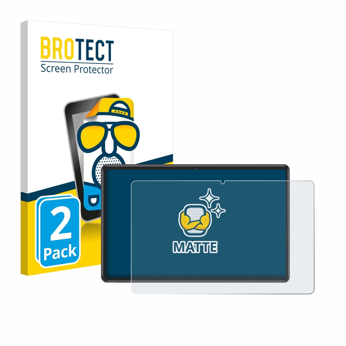 BROTECT - Screenprotector voor ZIOVO Z118 10.1" - Folie Beschermfolie matte 2 Stuks