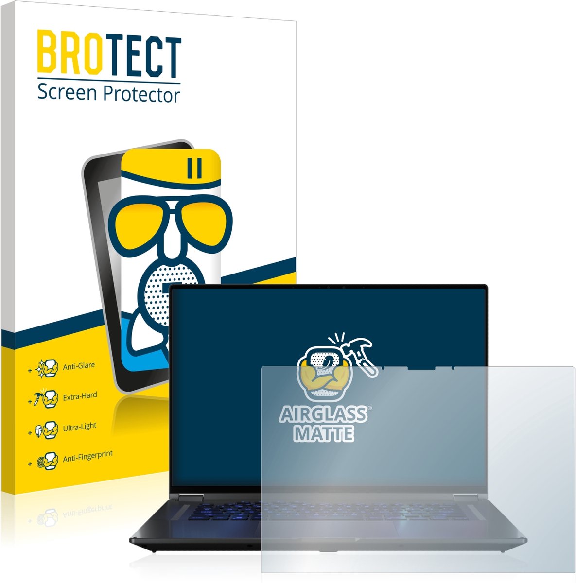 BROTECT - Screenprotector voor ASUS ROG Flow X16 - Folie Beschermfolie Beschermglas matte