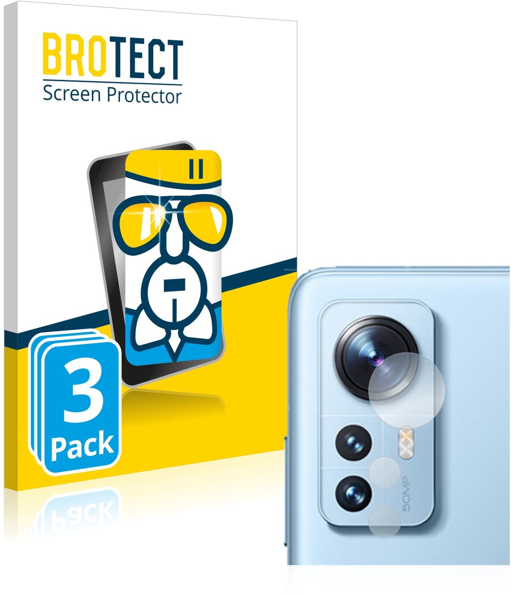 Screenprotector 3 Stuks voor Xiaomi 12 (ALLEEN Camera Lens) Beschermglas transparant