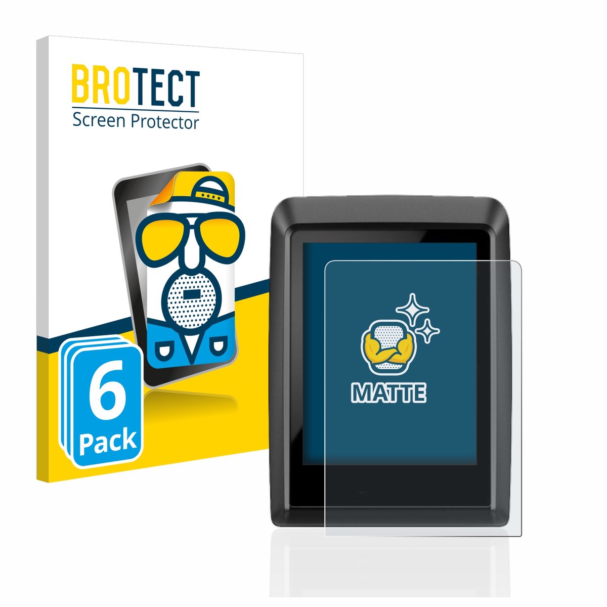BROTECT - Screenprotector voor Bosch Kiox 300 - Folie Beschermfolie matte 6 Stuks