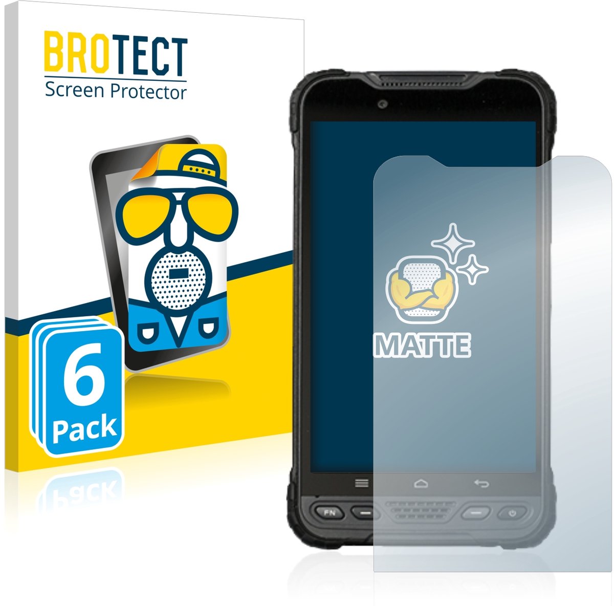 BROTECT - Screenprotector voor UniStrong UT12P - Folie Beschermfolie matte 6 Stuks