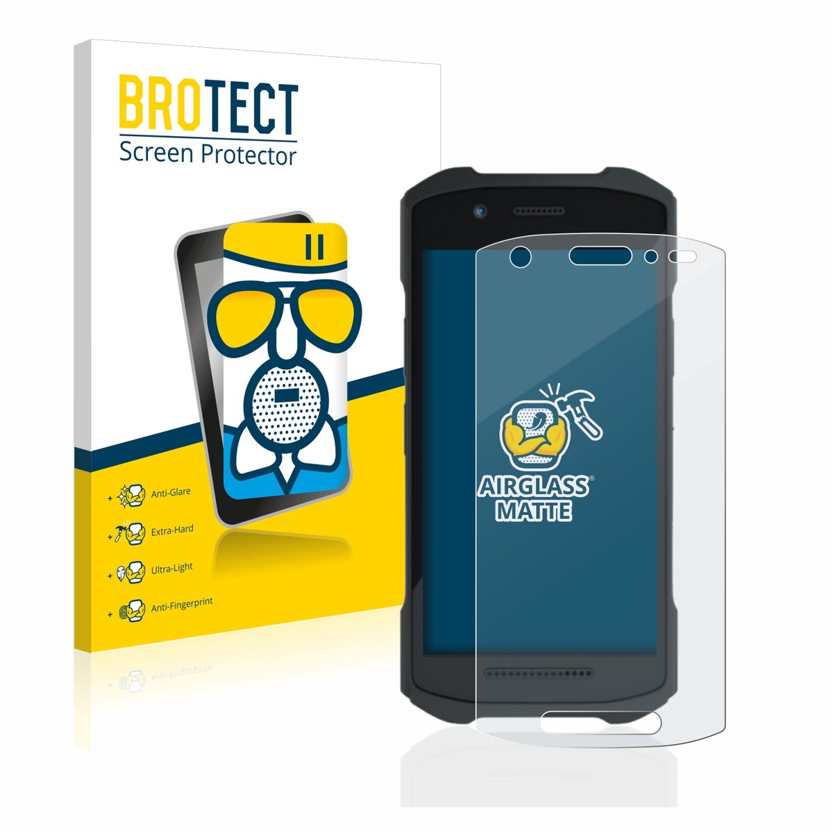 BROTECT - Screenprotector voor Zebra TC21/ TC26 - Folie Beschermfolie Beschermglas matte