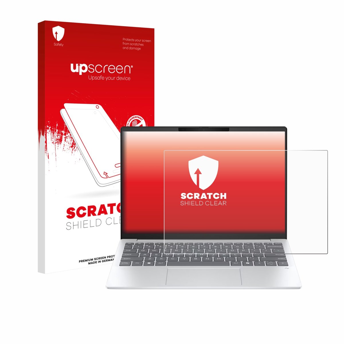 upscreen - Screenprotector voor HP OmniBook 7 Aero 13 - Folie Beschermfolie transparant