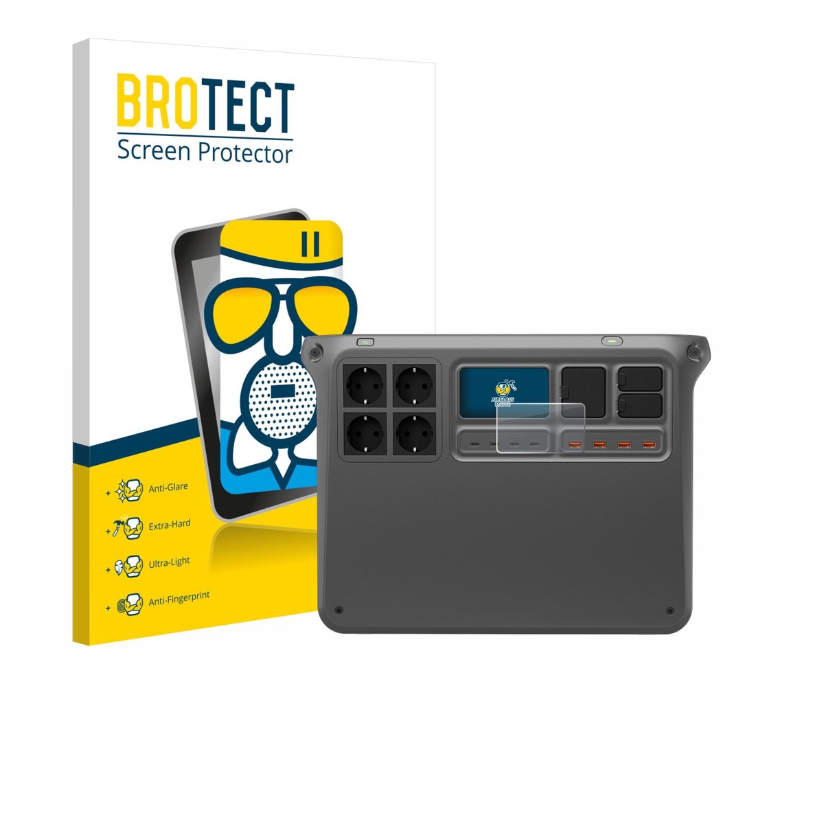 BROTECT - Screenprotector voor DJI Power 2000 - Folie Beschermfolie Beschermglas matte