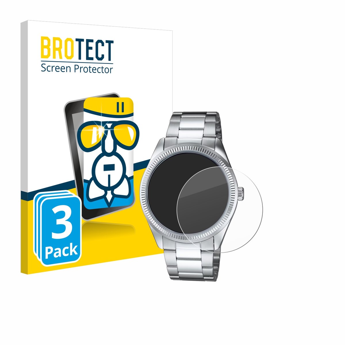 Screenprotector 3 Stuks voor Casio MTP-1302PD Beschermglas transparant